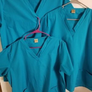 Nursing scrub tops